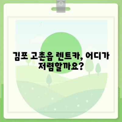 경기도 김포시 고촌읍 렌트카 가격비교 | 리스 | 장기대여 | 1일비용 | 비용 | 소카 | 중고 | 신차 | 1박2일 2024후기