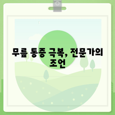 무릎통증 극복 기록과 요약