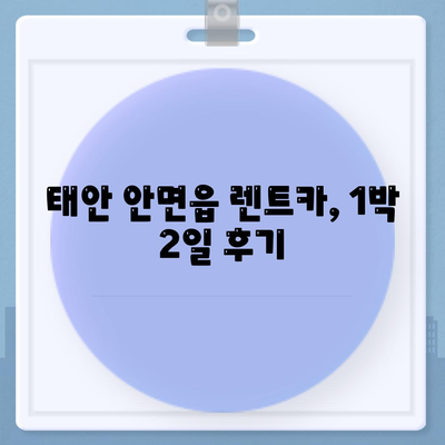 충청남도 태안군 안면읍 렌트카 가격비교 | 리스 | 장기대여 | 1일비용 | 비용 | 소카 | 중고 | 신차 | 1박2일 2024후기