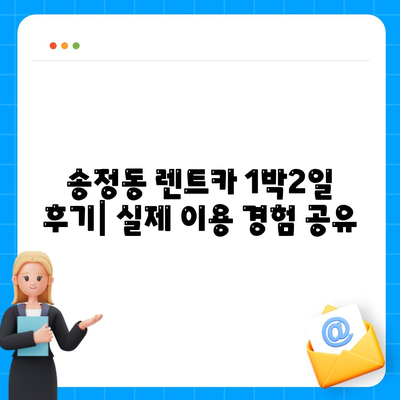 경기도 광주시 송정동 렌트카 가격비교 | 리스 | 장기대여 | 1일비용 | 비용 | 소카 | 중고 | 신차 | 1박2일 2024후기