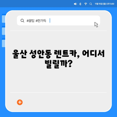 울산시 중구 성안동 렌트카 가격비교 | 리스 | 장기대여 | 1일비용 | 비용 | 소카 | 중고 | 신차 | 1박2일 2024후기