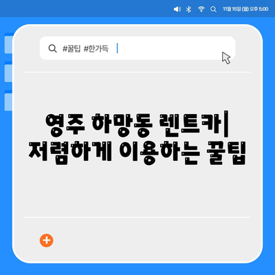 경상북도 영주시 하망동 렌트카 가격비교 | 리스 | 장기대여 | 1일비용 | 비용 | 소카 | 중고 | 신차 | 1박2일 2024후기