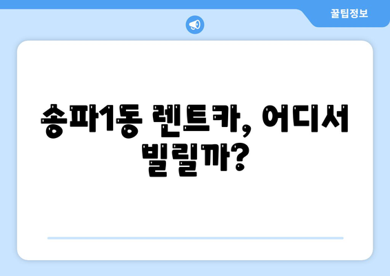 서울시 송파구 송파1동 렌트카 가격비교 | 리스 | 장기대여 | 1일비용 | 비용 | 소카 | 중고 | 신차 | 1박2일 2024후기