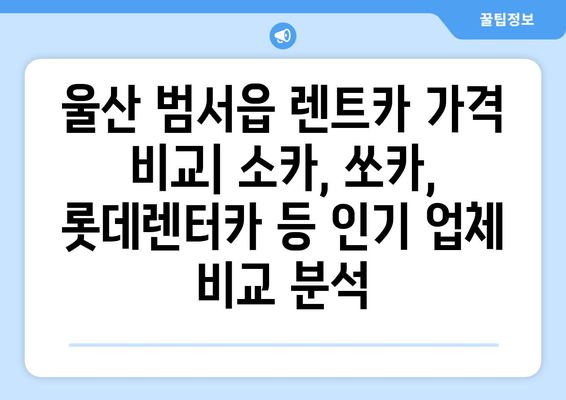 울산시 울주군 범서읍 렌트카 가격비교 | 리스 | 장기대여 | 1일비용 | 비용 | 소카 | 중고 | 신차 | 1박2일 2024후기