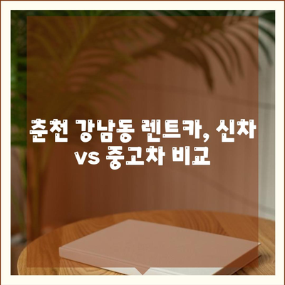 강원도 춘천시 강남동 렌트카 가격비교 | 리스 | 장기대여 | 1일비용 | 비용 | 소카 | 중고 | 신차 | 1박2일 2024후기