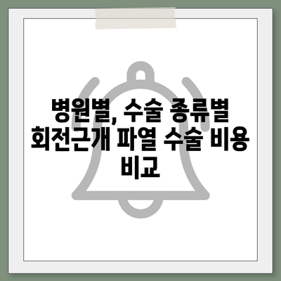 어깨 회전근개 파열 수술 비용| 병원별, 수술 종류별 가격 비교 가이드 | 회전근개 파열, 수술, 비용, 병원, 가격 정보