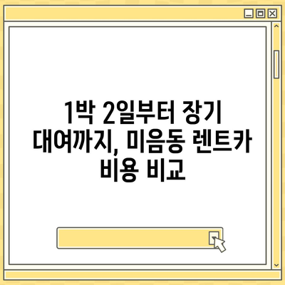 부산시 강서구 미음동 렌트카 가격비교 | 리스 | 장기대여 | 1일비용 | 비용 | 소카 | 중고 | 신차 | 1박2일 2024후기