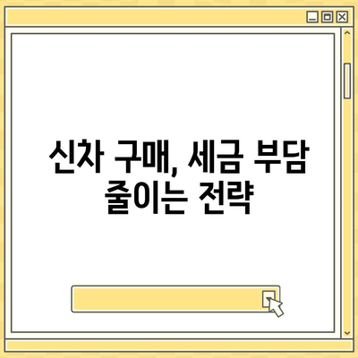 신차 구매 시 알아야 할 모든 것| 취등록세 완벽 가이드 | 자동차, 신차, 세금, 구매 팁