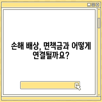 자동차 사고 시 면책금 완벽 가이드 | 보험, 면책금, 사고 처리, 손해 배상