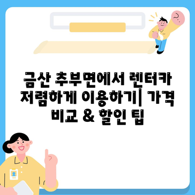 충청남도 금산군 추부면 렌트카 가격비교 | 리스 | 장기대여 | 1일비용 | 비용 | 소카 | 중고 | 신차 | 1박2일 2024후기