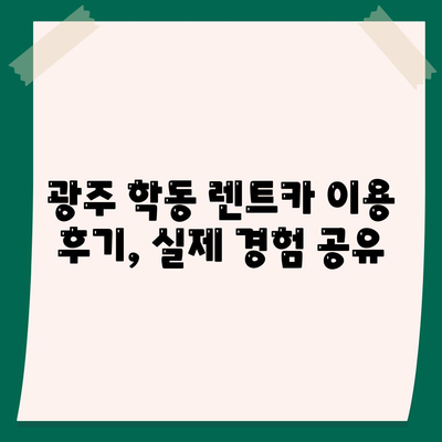 광주시 동구 학동 렌트카 가격비교 | 리스 | 장기대여 | 1일비용 | 비용 | 소카 | 중고 | 신차 | 1박2일 2024후기