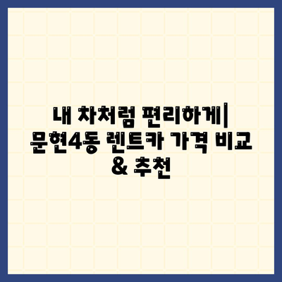 부산시 남구 문현4동 렌트카 가격비교 | 리스 | 장기대여 | 1일비용 | 비용 | 소카 | 중고 | 신차 | 1박2일 2024후기