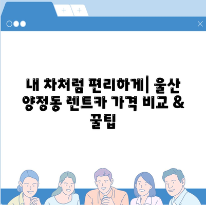 울산시 북구 양정동 렌트카 가격비교 | 리스 | 장기대여 | 1일비용 | 비용 | 소카 | 중고 | 신차 | 1박2일 2024후기