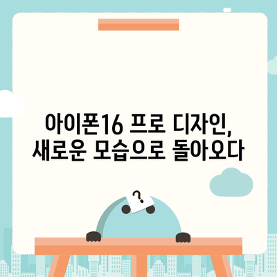 아이폰16 프로 출시일, 디자인 변경, 가격 정보, 한국 1차 출시국