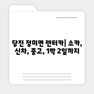 충청남도 당진시 정미면 렌트카 가격비교 | 리스 | 장기대여 | 1일비용 | 비용 | 소카 | 중고 | 신차 | 1박2일 2024후기