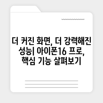 아이폰16 대한민국 1차 출시 확정 | 프로 모델 가격 및 화면 확대