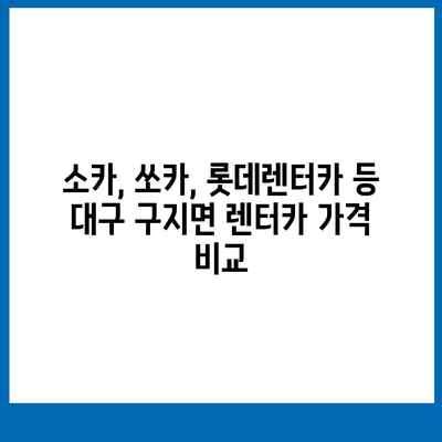 대구시 달성군 구지면 렌트카 가격비교 | 리스 | 장기대여 | 1일비용 | 비용 | 소카 | 중고 | 신차 | 1박2일 2024후기