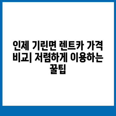 강원도 인제군 기린면 렌트카 가격비교 | 리스 | 장기대여 | 1일비용 | 비용 | 소카 | 중고 | 신차 | 1박2일 2024후기