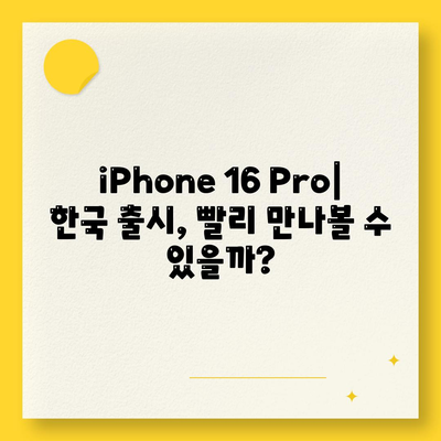 iPhone 16 Pro | 출시일, dizayn güncellemeleri, 가격 정보, 한국 1차 출시국