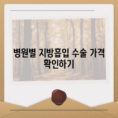 지방흡입 수술 가격 비교 가이드 | 지역별, 부위별, 병원별 정보