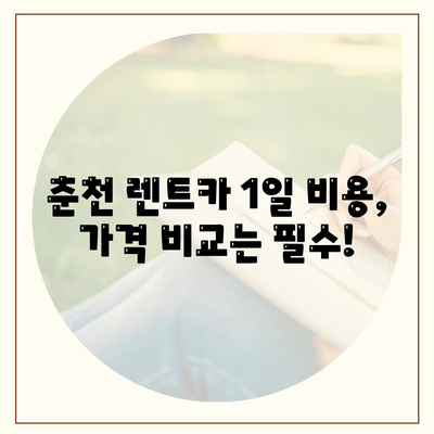 강원도 춘천시 소양로4동 렌트카 가격비교 | 리스 | 장기대여 | 1일비용 | 비용 | 소카 | 중고 | 신차 | 1박2일 2024후기