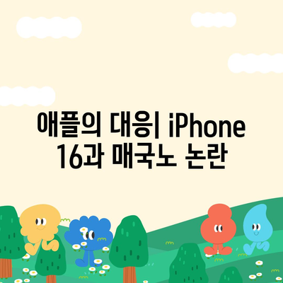 매국노 논란에 따른 iPhone 16에 대한 우려