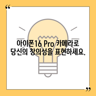 아이폰16 Pro 카메라 | 프로 사진가의 필수품