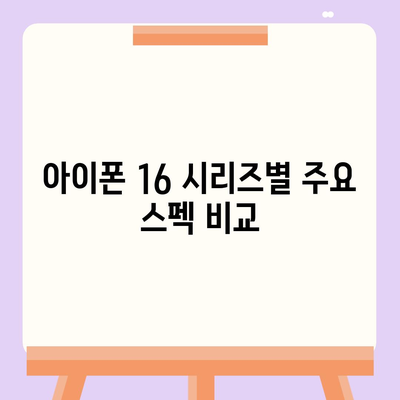 아이폰 16 프로 맥스 출시일, 시리즈별 스펙 및 루머