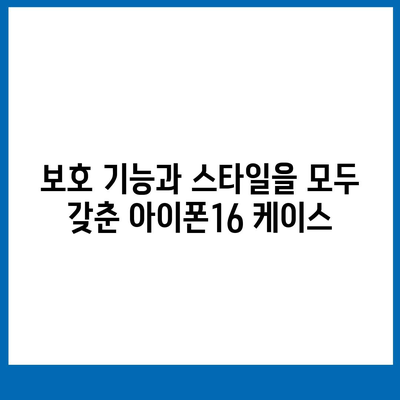 아이폰16 케이스, 디자인의 혁신과 실용성