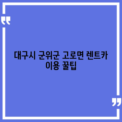 대구시 군위군 고로면 렌트카 가격비교 | 리스 | 장기대여 | 1일비용 | 비용 | 소카 | 중고 | 신차 | 1박2일 2024후기