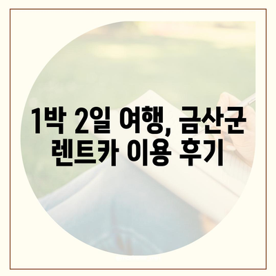 충청남도 금산군 금성면 렌트카 가격비교 | 리스 | 장기대여 | 1일비용 | 비용 | 소카 | 중고 | 신차 | 1박2일 2024후기