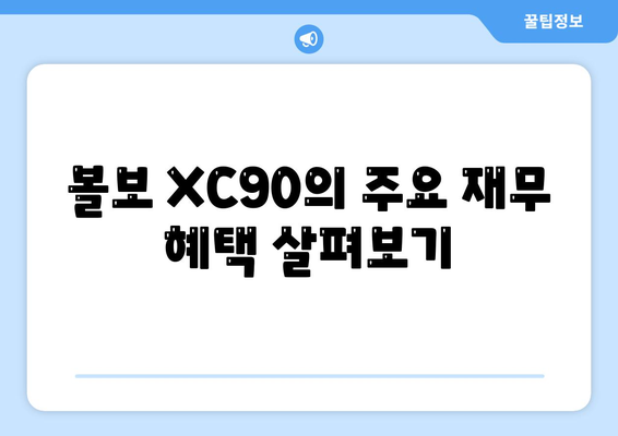 볼보 XC90 가격 및 장기렌트를 빠르게 확인하기