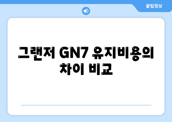 그랜저 GN7 장기렌트 리스 차이 5가지 핵심