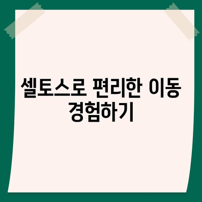 셀토스 장기렌트 | 필수적인 선택