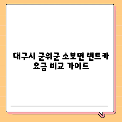 대구시 군위군 소보면 렌트카 가격비교 | 리스 | 장기대여 | 1일비용 | 비용 | 소카 | 중고 | 신차 | 1박2일 2024후기