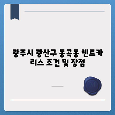 광주시 광산구 동곡동 렌트카 가격비교 | 리스 | 장기대여 | 1일비용 | 비용 | 소카 | 중고 | 신차 | 1박2일 2024후기