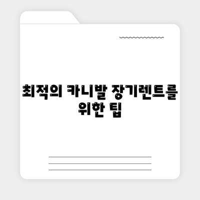 카니발 장기렌트 견적 분석으로 확실하게 결정하기