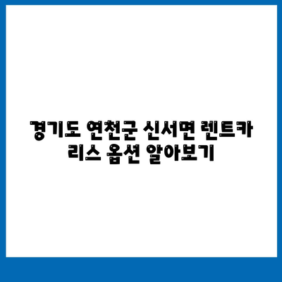 경기도 연천군 신서면 렌트카 가격비교 | 리스 | 장기대여 | 1일비용 | 비용 | 소카 | 중고 | 신차 | 1박2일 2024후기