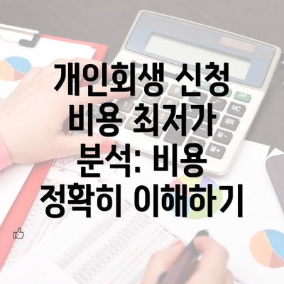 개인회생 신청 비용 최저가 분석: 비용 정확히 이해하기