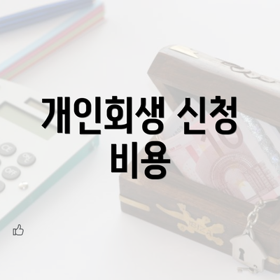 개인회생 신청 비용