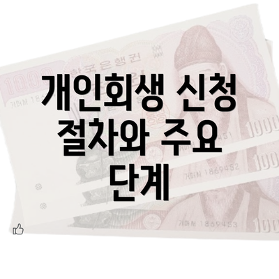 개인회생 신청 절차와 주요 단계