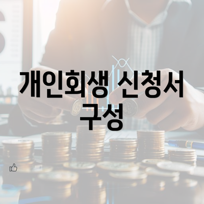 개인회생 신청서 구성