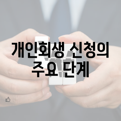 개인회생 신청의 주요 단계