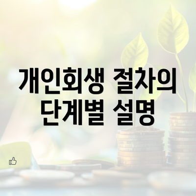 개인회생 절차의 단계별 설명