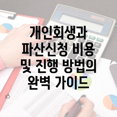 개인회생과 파산신청 비용 및 진행 방법의 완벽 가이드