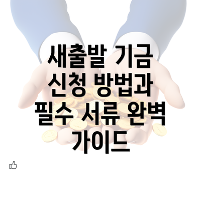 새출발 기금 신청 방법과 필수 서류 완벽 가이드