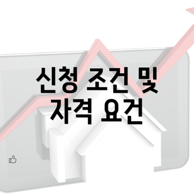 신청 조건 및 자격 요건