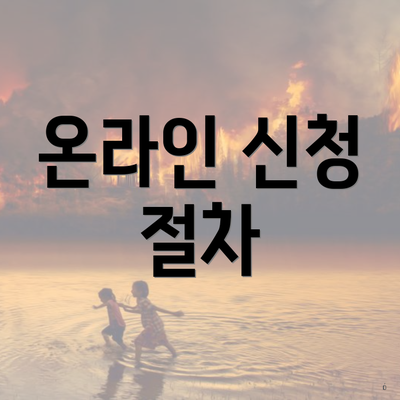 온라인 신청 절차