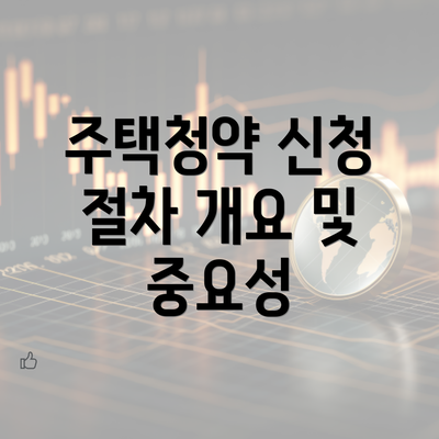 주택청약 신청 절차 개요 및 중요성