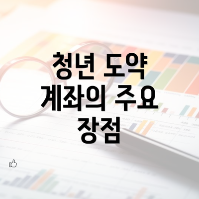 청년 도약 계좌의 주요 장점